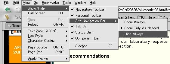Mozilla Settings