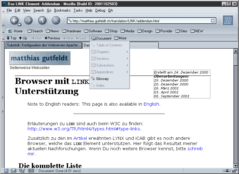 LINK in Mozilla 0.9.5